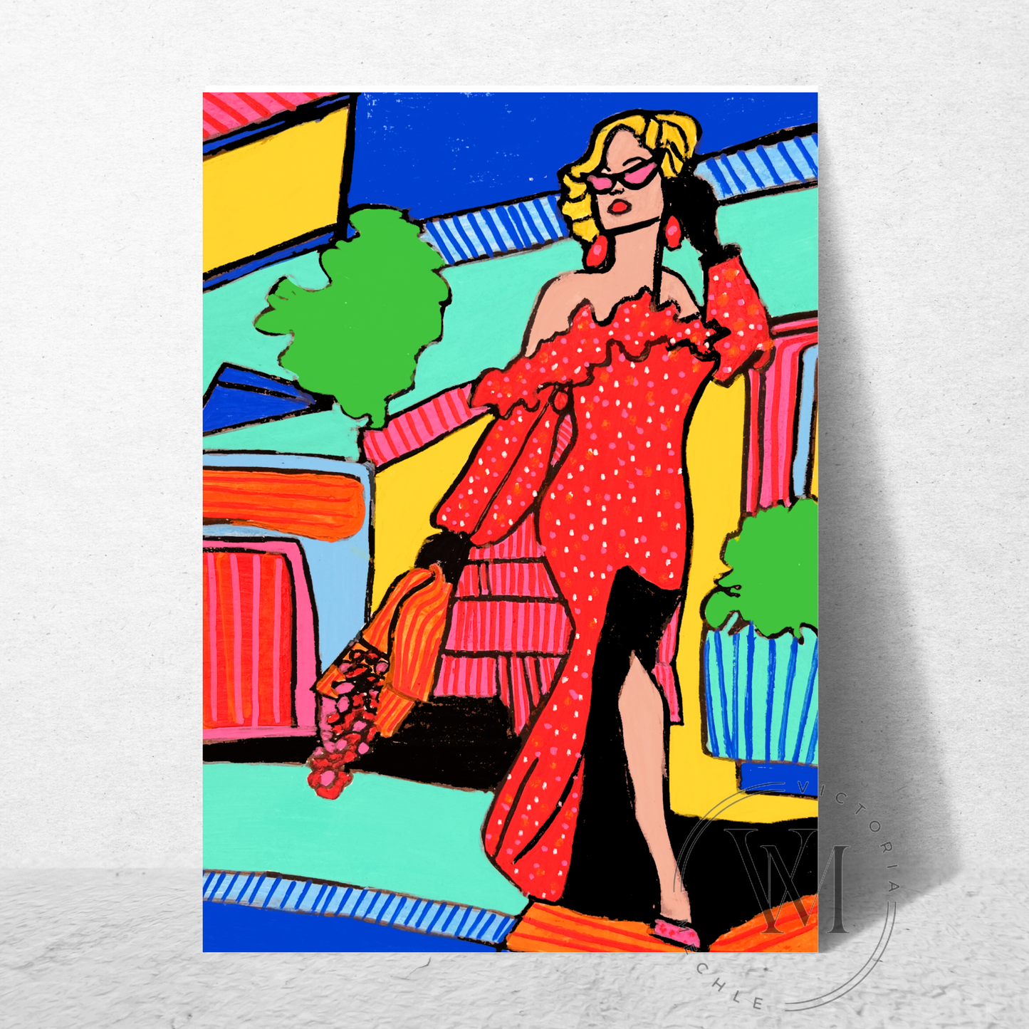 FINE ART PRINT "LA LADY"