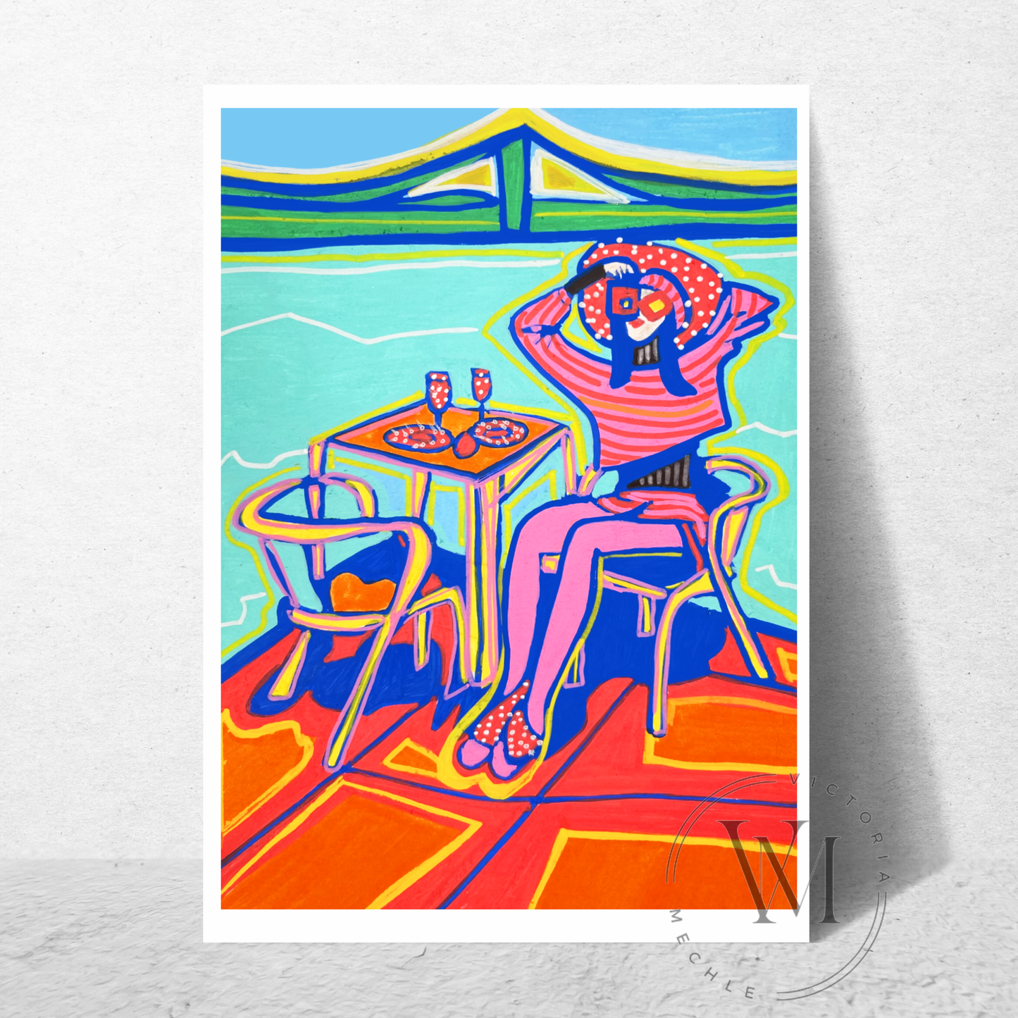 FINE ART PRINT "FRISCO LADY"