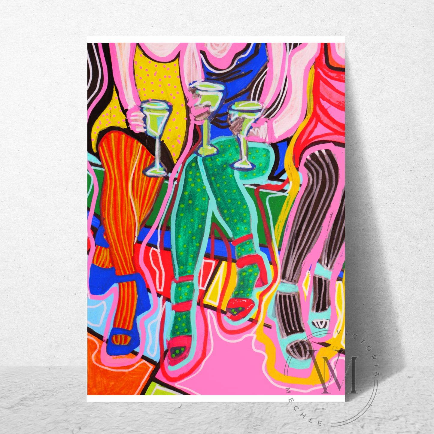 FINE ART PRINT "GIRLS, GIRLS, GIRLS"